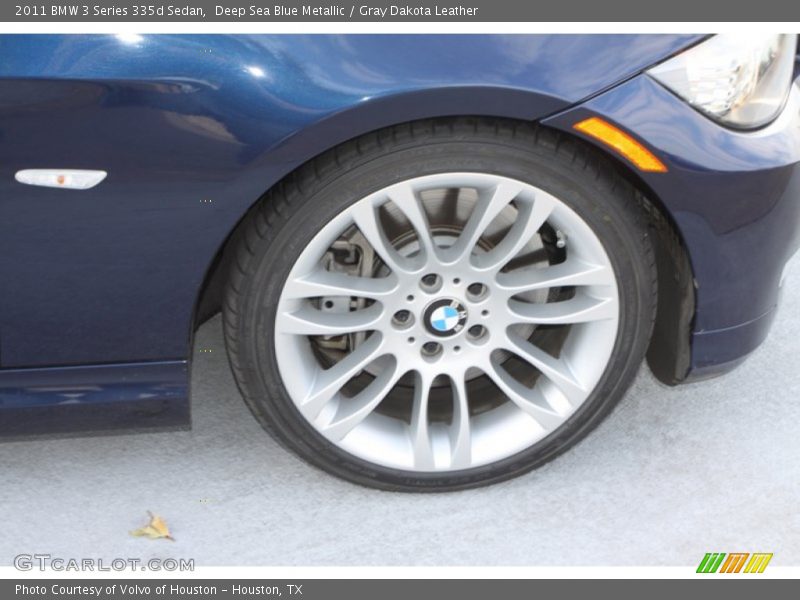 Deep Sea Blue Metallic / Gray Dakota Leather 2011 BMW 3 Series 335d Sedan