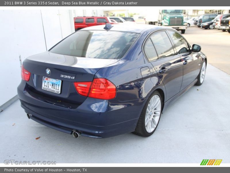 Deep Sea Blue Metallic / Gray Dakota Leather 2011 BMW 3 Series 335d Sedan