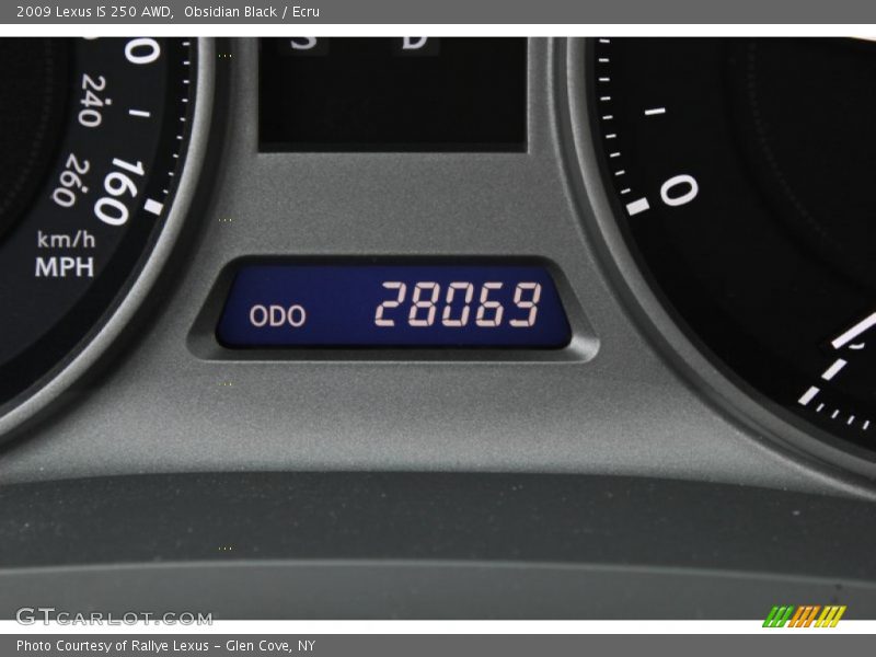 Obsidian Black / Ecru 2009 Lexus IS 250 AWD