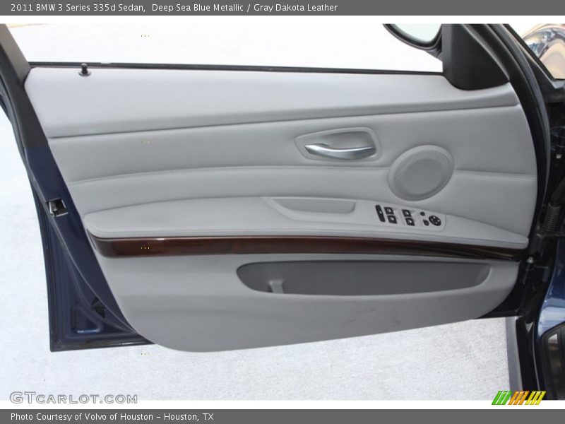 Deep Sea Blue Metallic / Gray Dakota Leather 2011 BMW 3 Series 335d Sedan