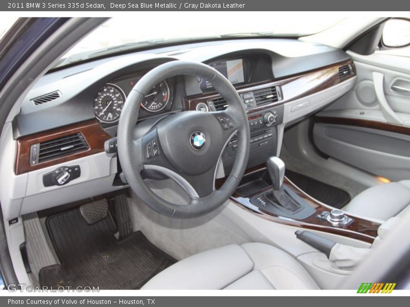 Deep Sea Blue Metallic / Gray Dakota Leather 2011 BMW 3 Series 335d Sedan