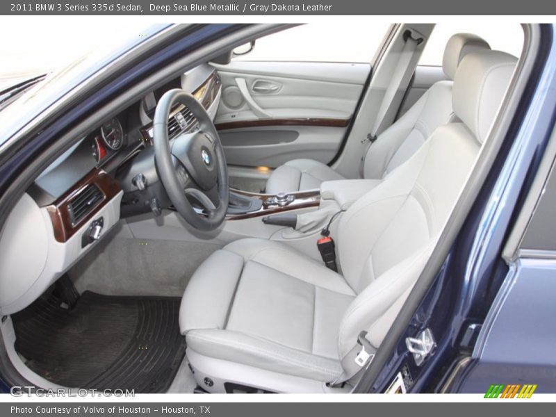 Deep Sea Blue Metallic / Gray Dakota Leather 2011 BMW 3 Series 335d Sedan