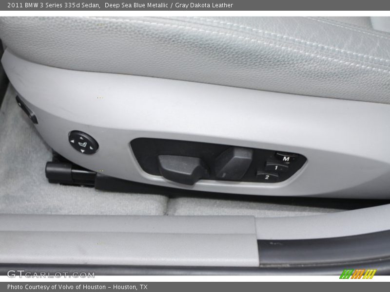 Deep Sea Blue Metallic / Gray Dakota Leather 2011 BMW 3 Series 335d Sedan
