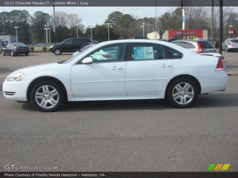 Summit White / Gray 2012 Chevrolet Impala LT