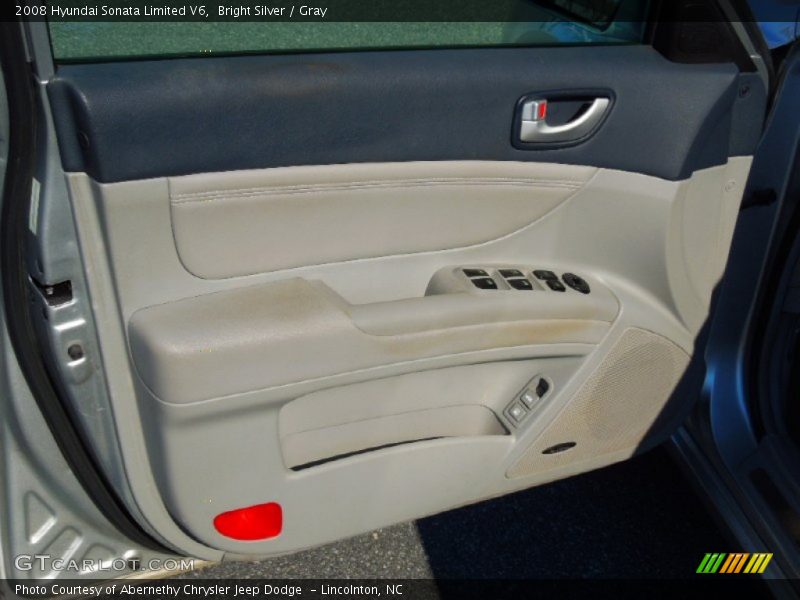 Bright Silver / Gray 2008 Hyundai Sonata Limited V6