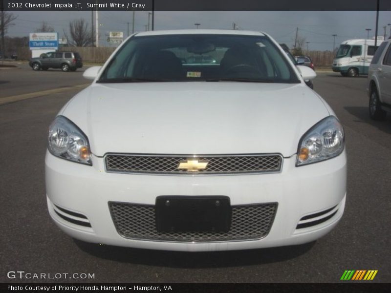 Summit White / Gray 2012 Chevrolet Impala LT