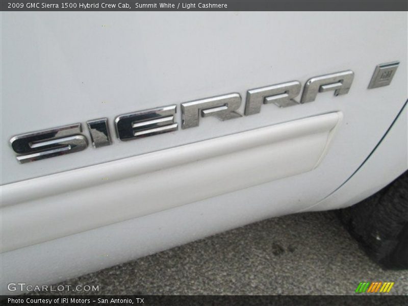 Summit White / Light Cashmere 2009 GMC Sierra 1500 Hybrid Crew Cab