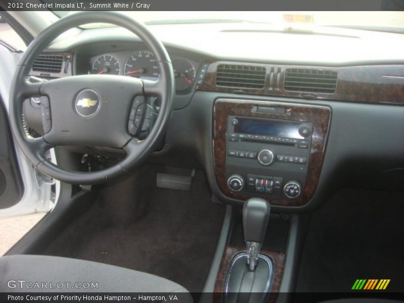 Summit White / Gray 2012 Chevrolet Impala LT