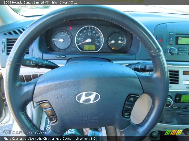 Bright Silver / Gray 2008 Hyundai Sonata Limited V6