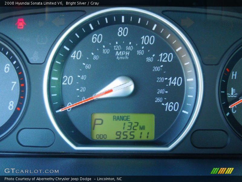 Bright Silver / Gray 2008 Hyundai Sonata Limited V6