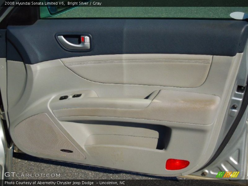 Bright Silver / Gray 2008 Hyundai Sonata Limited V6
