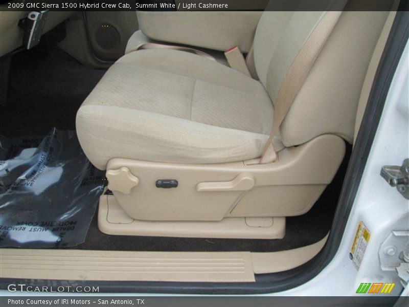 Summit White / Light Cashmere 2009 GMC Sierra 1500 Hybrid Crew Cab