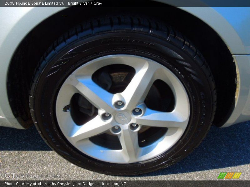 Bright Silver / Gray 2008 Hyundai Sonata Limited V6