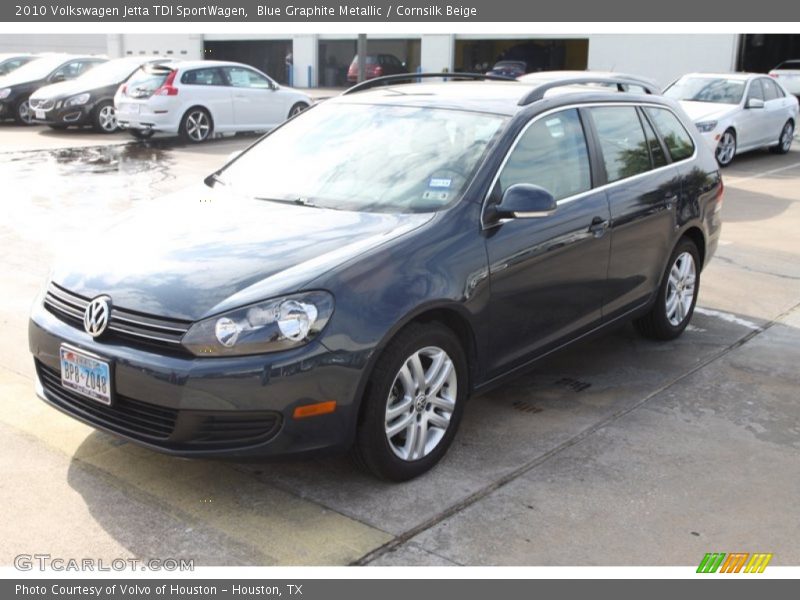 Blue Graphite Metallic / Cornsilk Beige 2010 Volkswagen Jetta TDI SportWagen