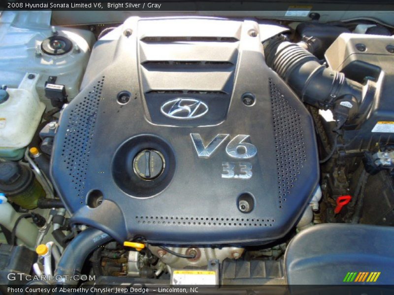 Bright Silver / Gray 2008 Hyundai Sonata Limited V6