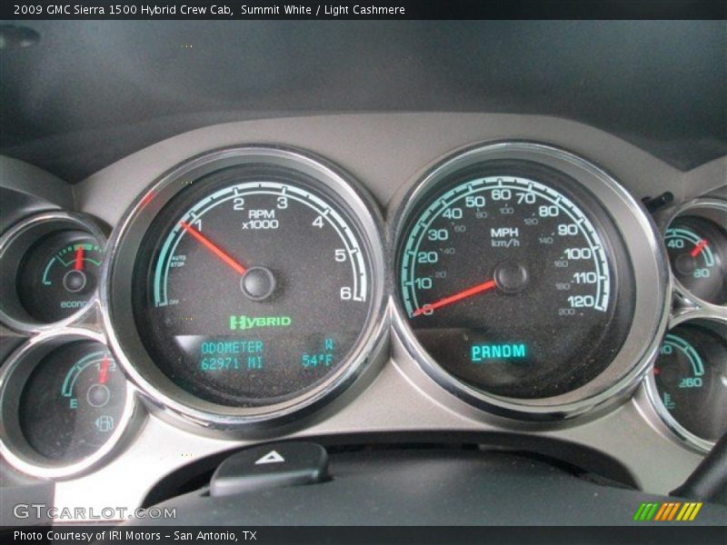 Summit White / Light Cashmere 2009 GMC Sierra 1500 Hybrid Crew Cab
