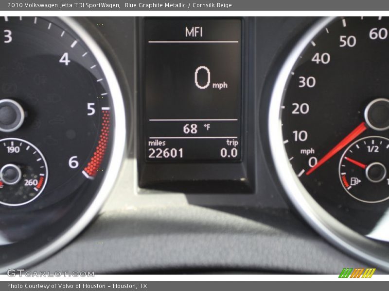 Blue Graphite Metallic / Cornsilk Beige 2010 Volkswagen Jetta TDI SportWagen