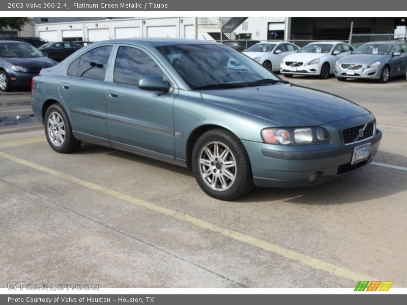 Platinum Green Metallic / Taupe 2003 Volvo S60 2.4