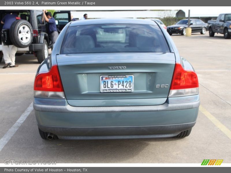 Platinum Green Metallic / Taupe 2003 Volvo S60 2.4