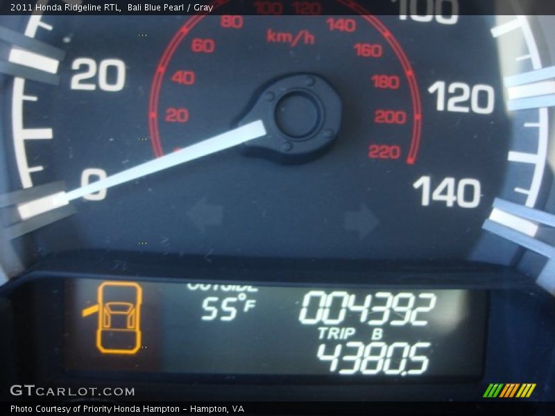Bali Blue Pearl / Gray 2011 Honda Ridgeline RTL