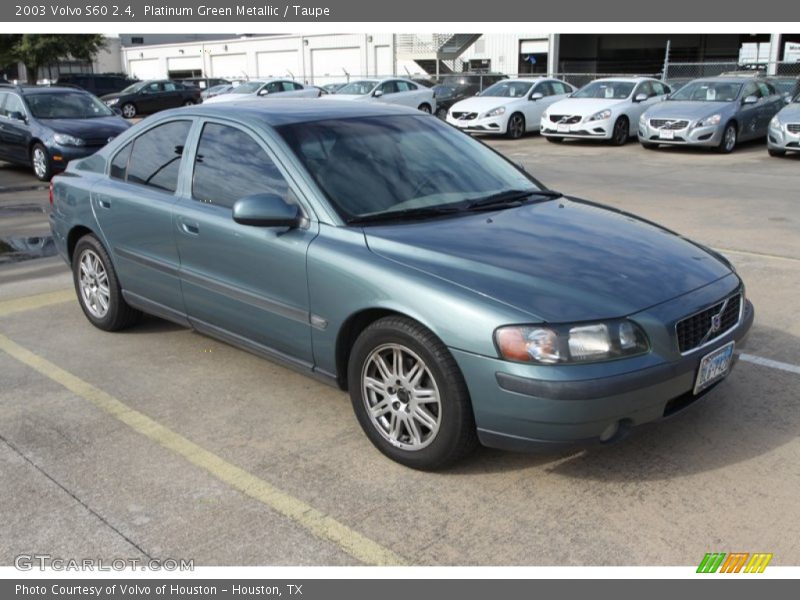 Platinum Green Metallic / Taupe 2003 Volvo S60 2.4