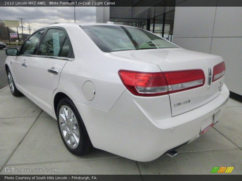 White Platinum Tri-Coat / Light Camel 2010 Lincoln MKZ AWD