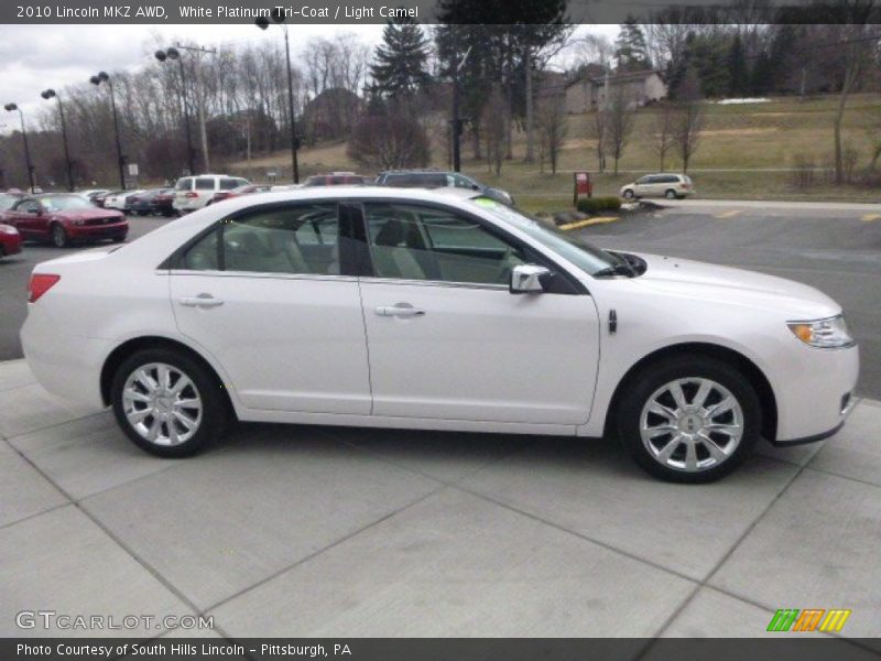 White Platinum Tri-Coat / Light Camel 2010 Lincoln MKZ AWD