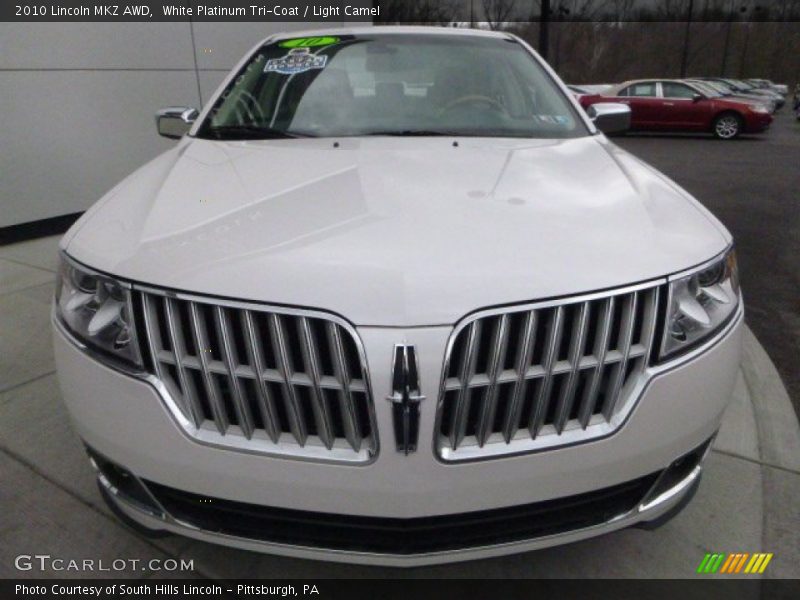 White Platinum Tri-Coat / Light Camel 2010 Lincoln MKZ AWD