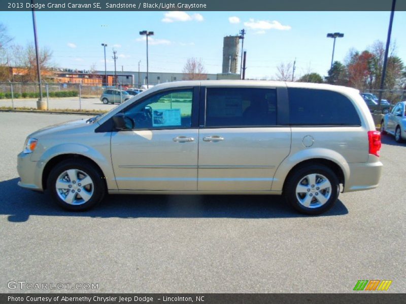 Sandstone / Black/Light Graystone 2013 Dodge Grand Caravan SE