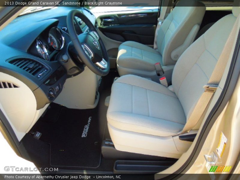 Sandstone / Black/Light Graystone 2013 Dodge Grand Caravan SE