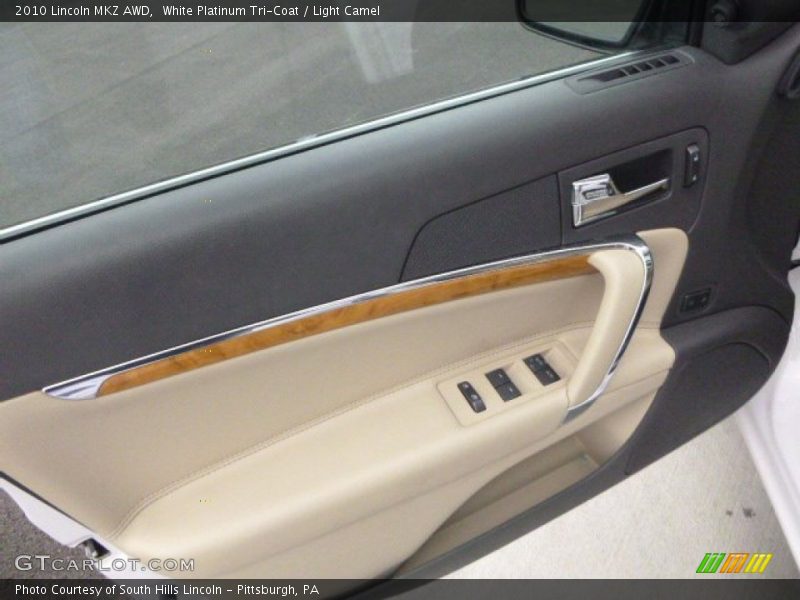 White Platinum Tri-Coat / Light Camel 2010 Lincoln MKZ AWD