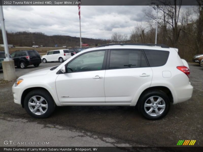 Super White / Ash 2012 Toyota RAV4 Limited 4WD