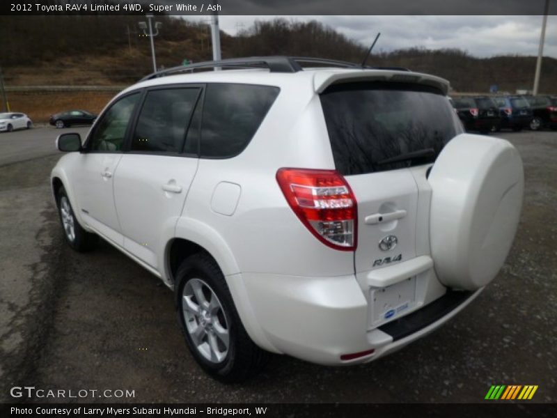 Super White / Ash 2012 Toyota RAV4 Limited 4WD