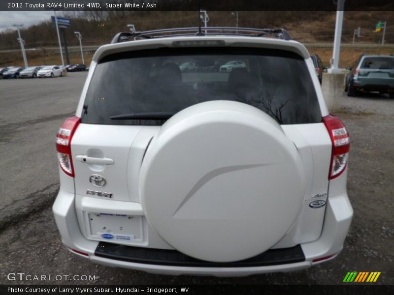 Super White / Ash 2012 Toyota RAV4 Limited 4WD