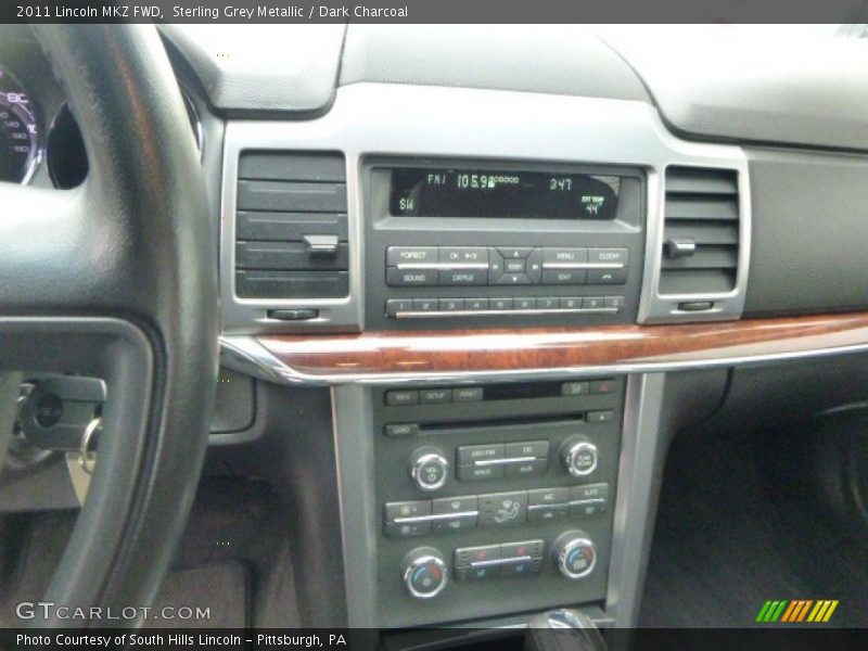 Sterling Grey Metallic / Dark Charcoal 2011 Lincoln MKZ FWD