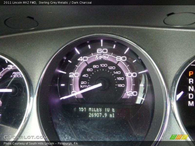 Sterling Grey Metallic / Dark Charcoal 2011 Lincoln MKZ FWD