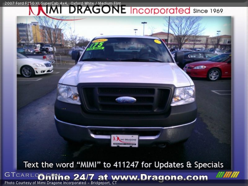 Oxford White / Medium Flint 2007 Ford F150 XL SuperCab 4x4