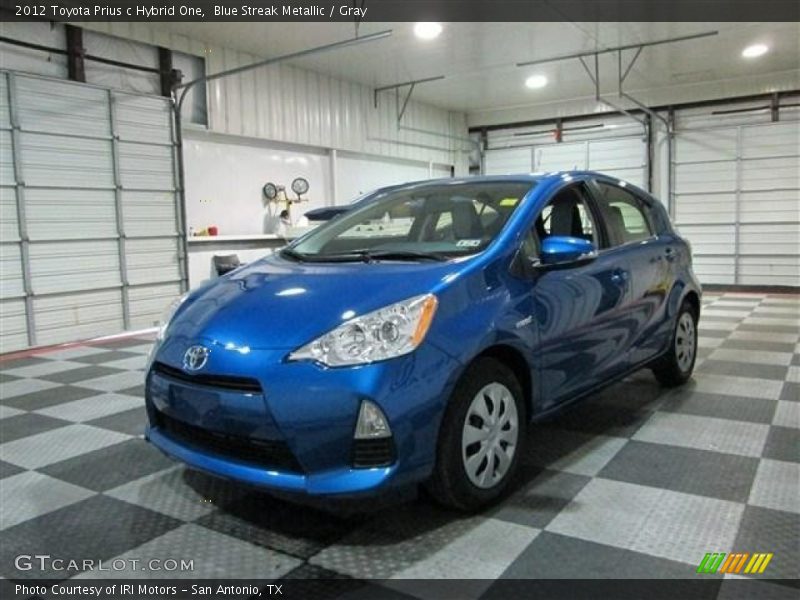 Blue Streak Metallic / Gray 2012 Toyota Prius c Hybrid One