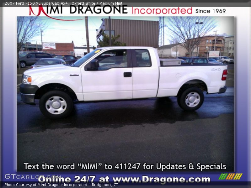 Oxford White / Medium Flint 2007 Ford F150 XL SuperCab 4x4