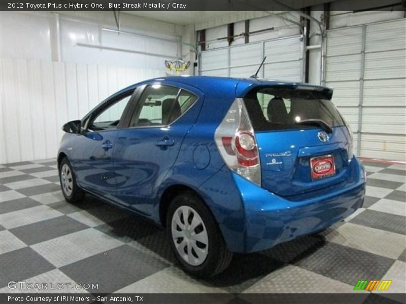 Blue Streak Metallic / Gray 2012 Toyota Prius c Hybrid One