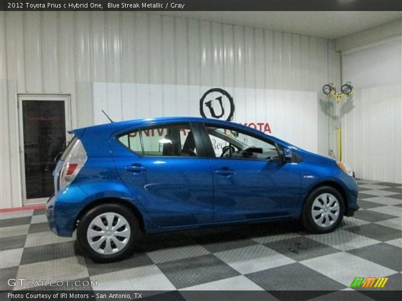 Blue Streak Metallic / Gray 2012 Toyota Prius c Hybrid One
