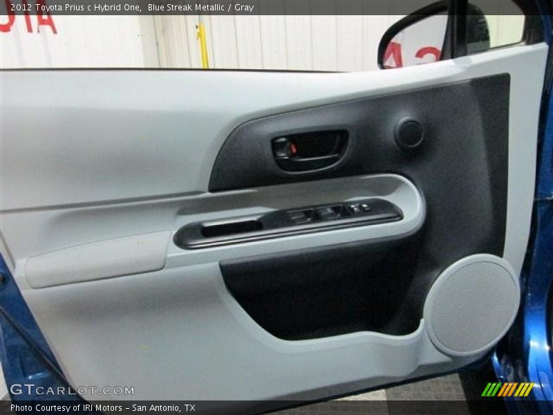 Blue Streak Metallic / Gray 2012 Toyota Prius c Hybrid One