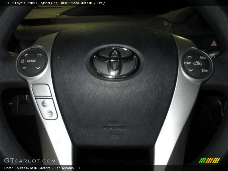 Blue Streak Metallic / Gray 2012 Toyota Prius c Hybrid One