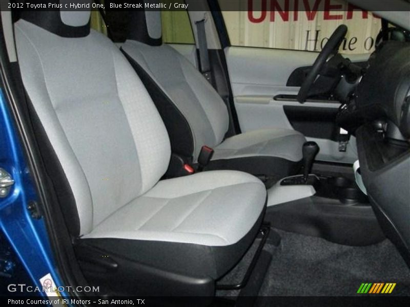 Blue Streak Metallic / Gray 2012 Toyota Prius c Hybrid One