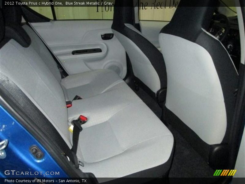 Blue Streak Metallic / Gray 2012 Toyota Prius c Hybrid One