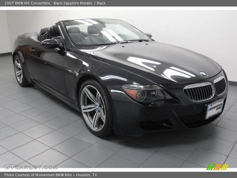 Black Sapphire Metallic / Black 2007 BMW M6 Convertible