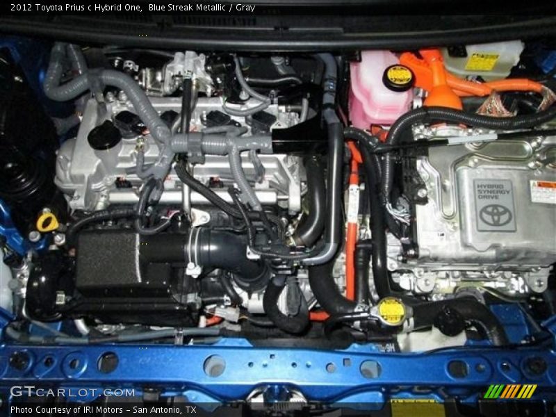 Blue Streak Metallic / Gray 2012 Toyota Prius c Hybrid One