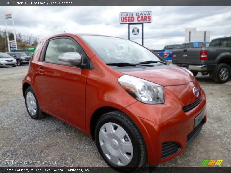 Hot Lava / Dark Charcoal 2013 Scion iQ