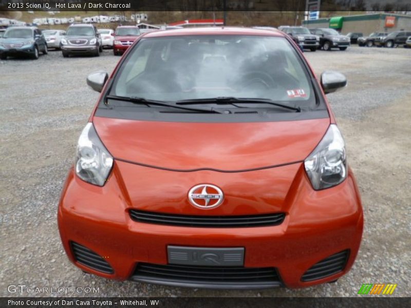 Hot Lava / Dark Charcoal 2013 Scion iQ