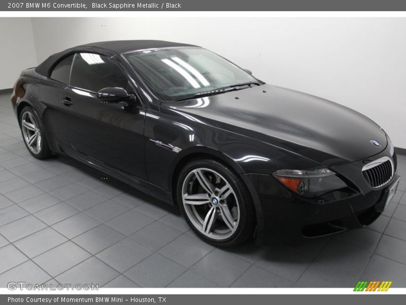 Black Sapphire Metallic / Black 2007 BMW M6 Convertible
